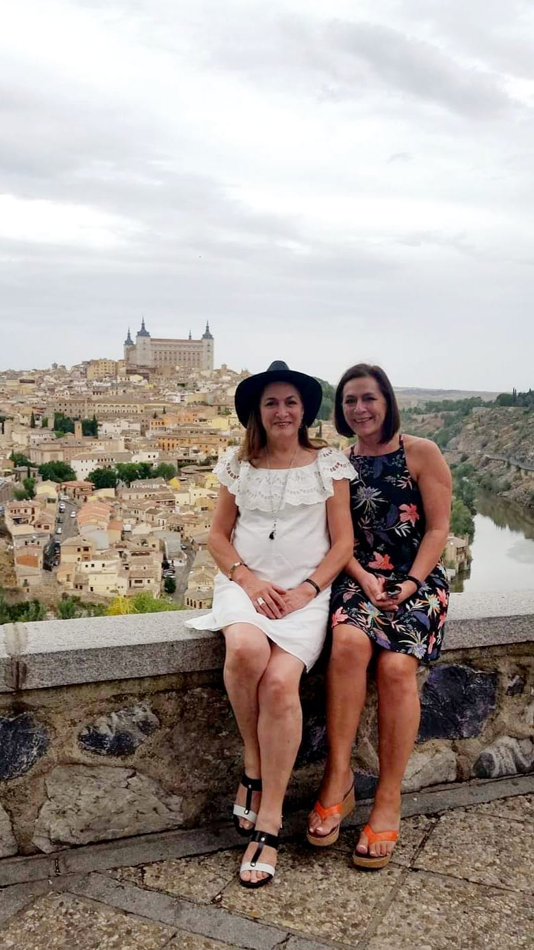 Toledo, España, junto a mi hermana&nbsp;Xime
